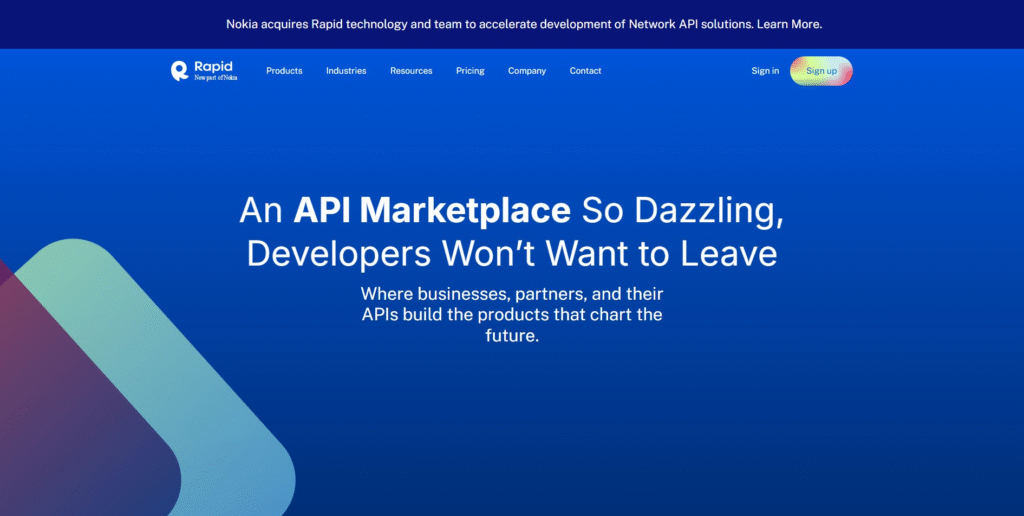 free apis, rapid apis, llm api